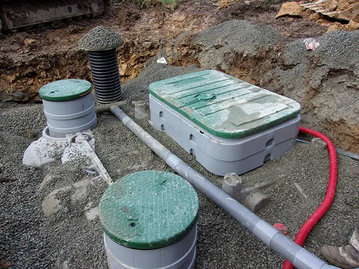 ETA Clément TP : réalisation d'un assainissement individuel - fosse septique - Broons